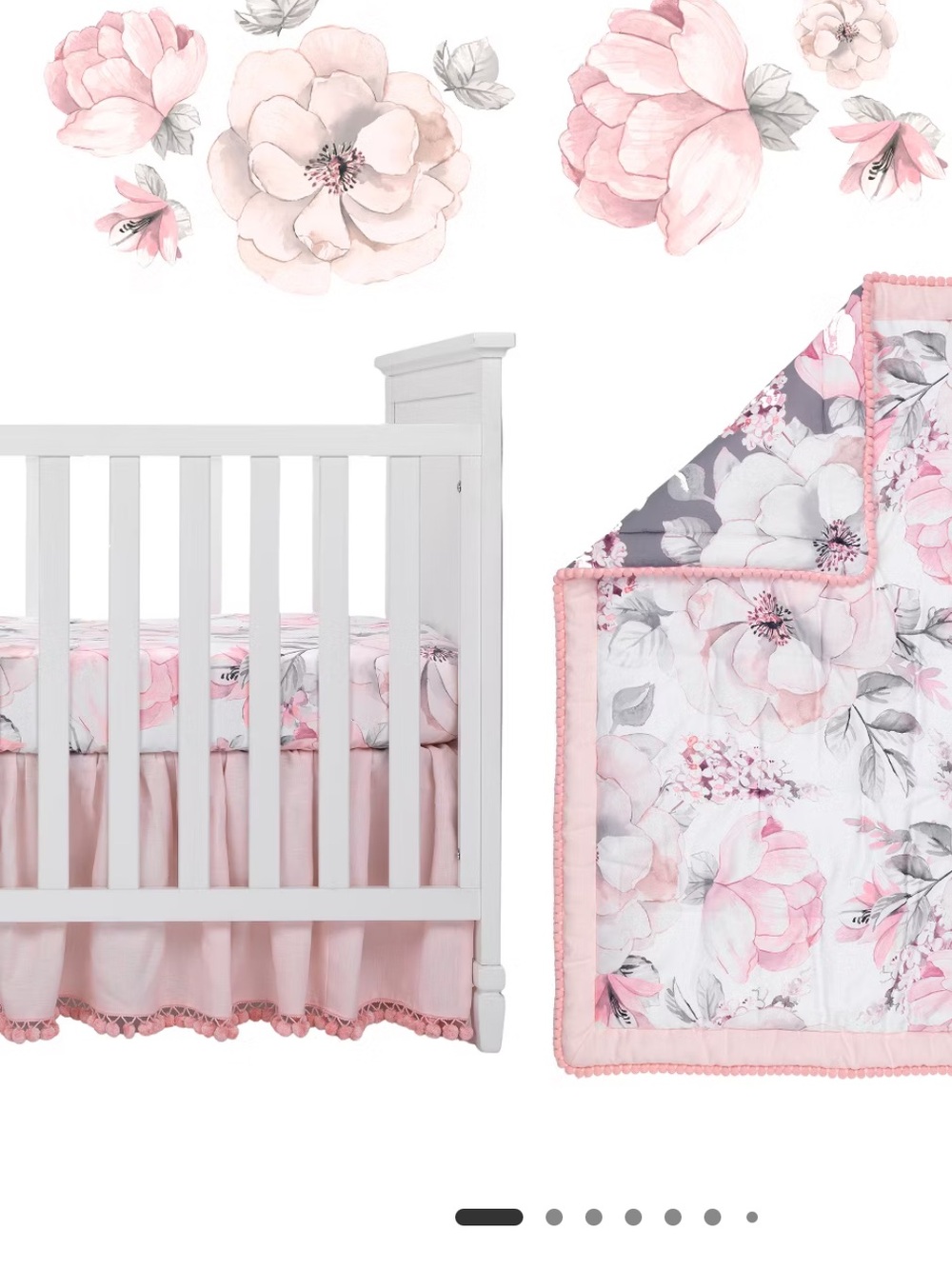 Used Lambs & Ivy Signature Botanical Baby
Crib Bedding Set